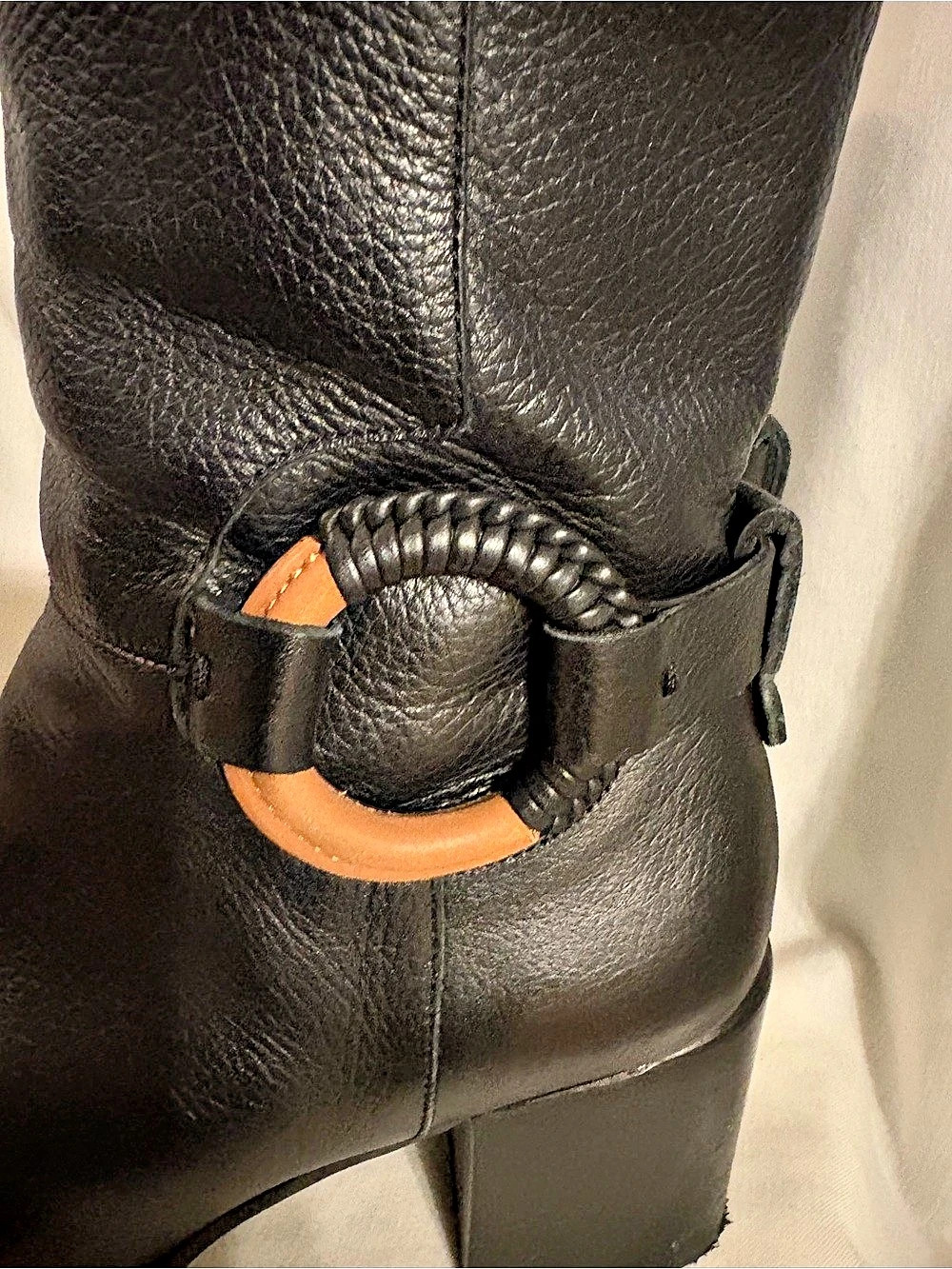 Gentle Souls Holi Leather Black Heeled Boots US 8 - Picture 5 of 11